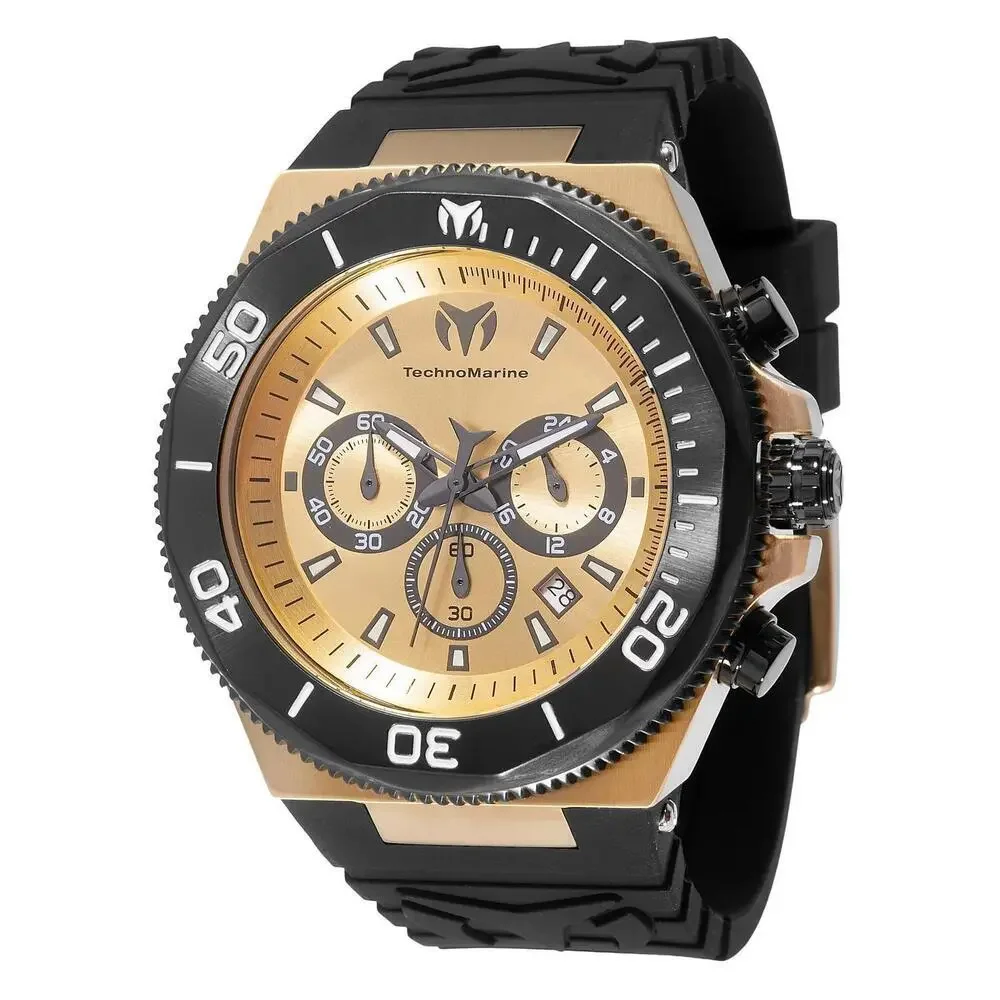 NWT TechnoMarine TM-224020 Manta | Chronograph | Gold | Men's Watch